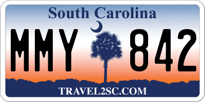 SC license plate MMY842