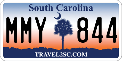 SC license plate MMY844