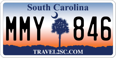SC license plate MMY846