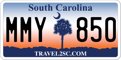 SC license plate MMY850