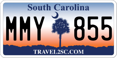 SC license plate MMY855