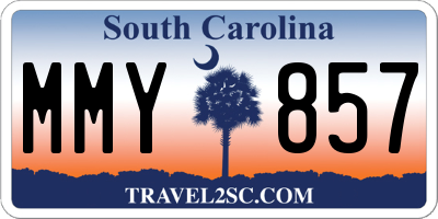 SC license plate MMY857