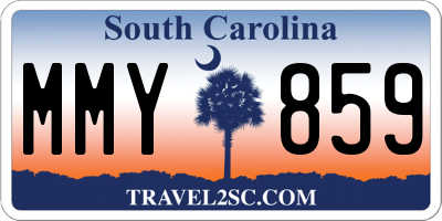 SC license plate MMY859