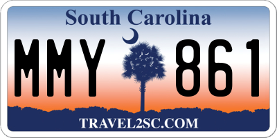 SC license plate MMY861