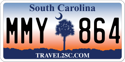 SC license plate MMY864