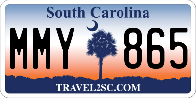 SC license plate MMY865