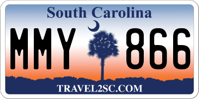 SC license plate MMY866