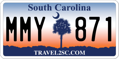 SC license plate MMY871
