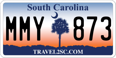 SC license plate MMY873