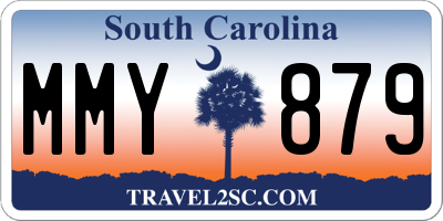 SC license plate MMY879