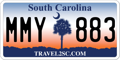 SC license plate MMY883