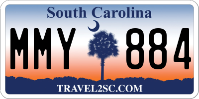 SC license plate MMY884