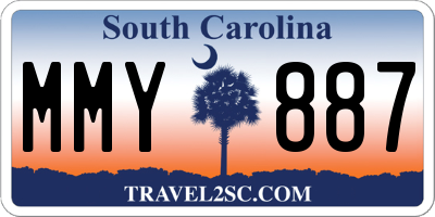 SC license plate MMY887