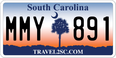 SC license plate MMY891