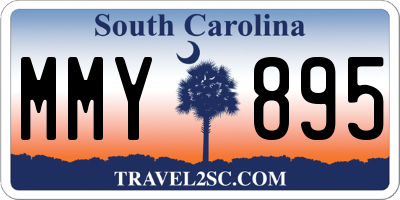 SC license plate MMY895