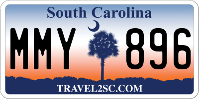 SC license plate MMY896