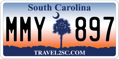 SC license plate MMY897