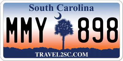 SC license plate MMY898