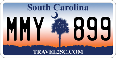 SC license plate MMY899