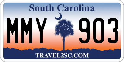 SC license plate MMY903