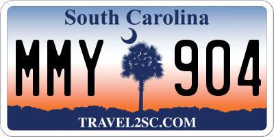 SC license plate MMY904