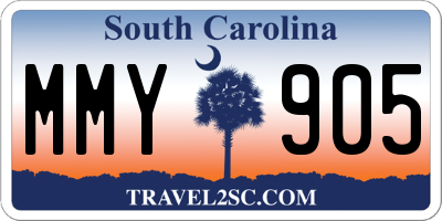 SC license plate MMY905