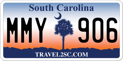 SC license plate MMY906