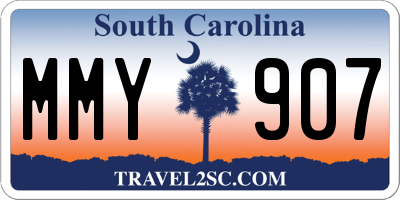SC license plate MMY907
