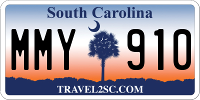 SC license plate MMY910