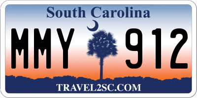 SC license plate MMY912