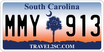SC license plate MMY913