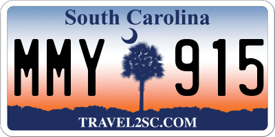 SC license plate MMY915