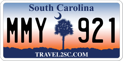 SC license plate MMY921