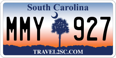 SC license plate MMY927