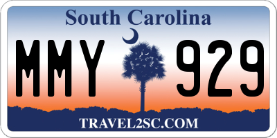 SC license plate MMY929