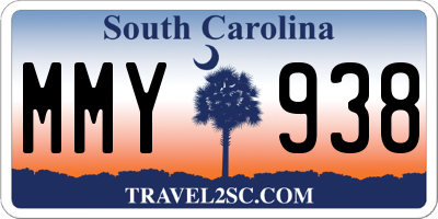 SC license plate MMY938