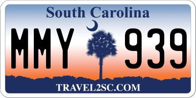 SC license plate MMY939