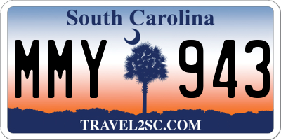 SC license plate MMY943