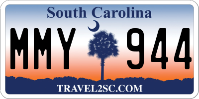 SC license plate MMY944