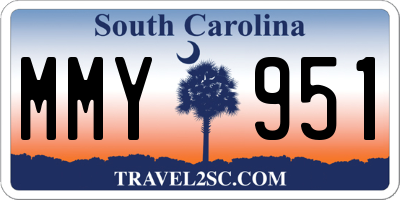 SC license plate MMY951