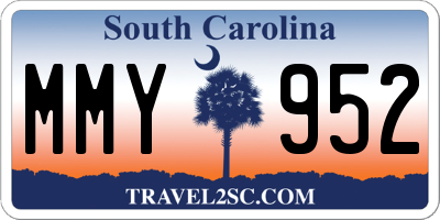SC license plate MMY952