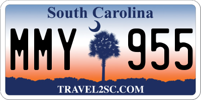 SC license plate MMY955