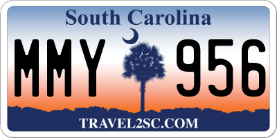 SC license plate MMY956