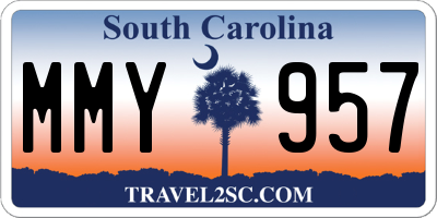 SC license plate MMY957