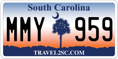 SC license plate MMY959
