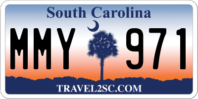 SC license plate MMY971