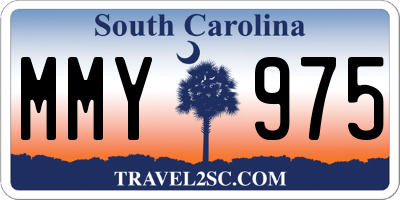 SC license plate MMY975
