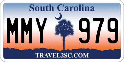 SC license plate MMY979