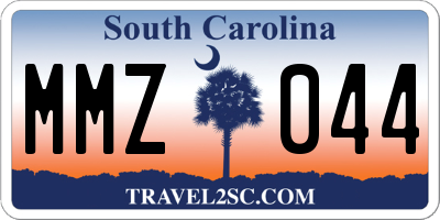 SC license plate MMZ044