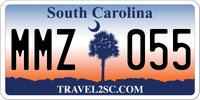 SC license plate MMZ055